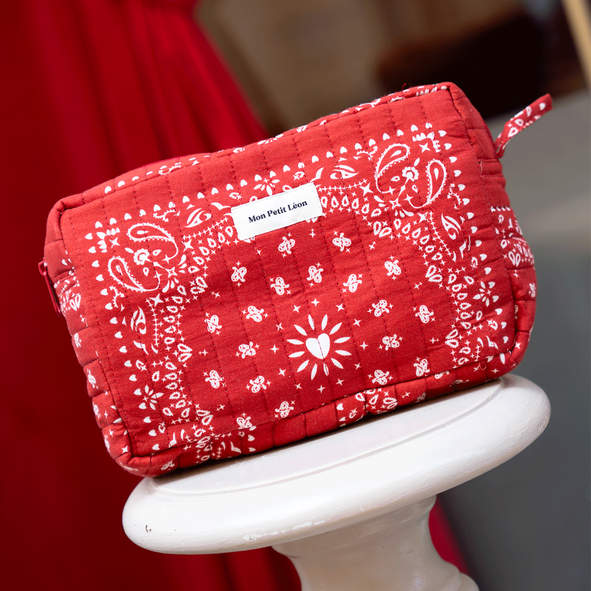 Trousse de toilette matelassé bandana - Mon petit Léon