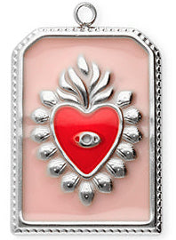 Coeur ex-voto rose