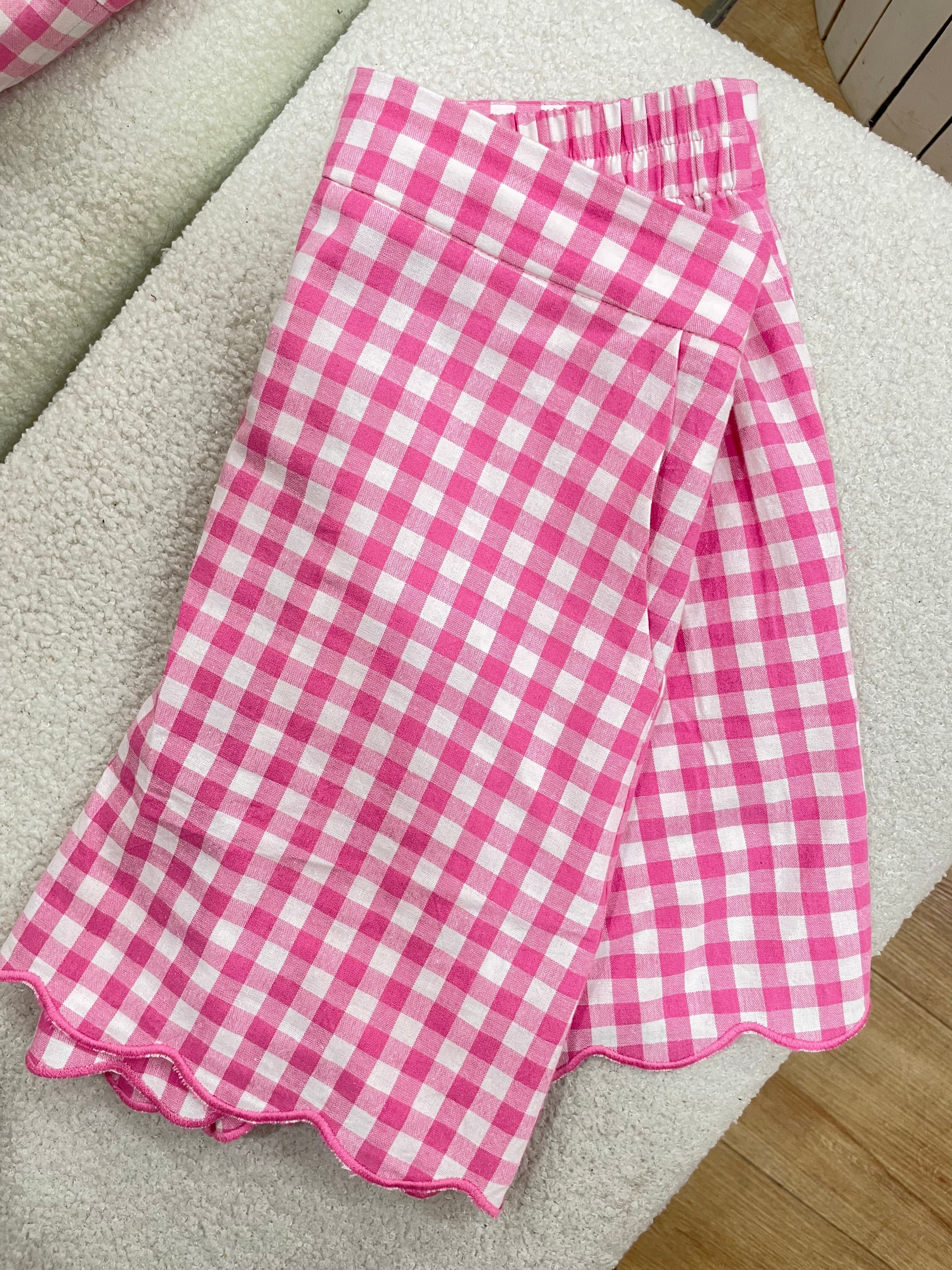 Short vichy rose