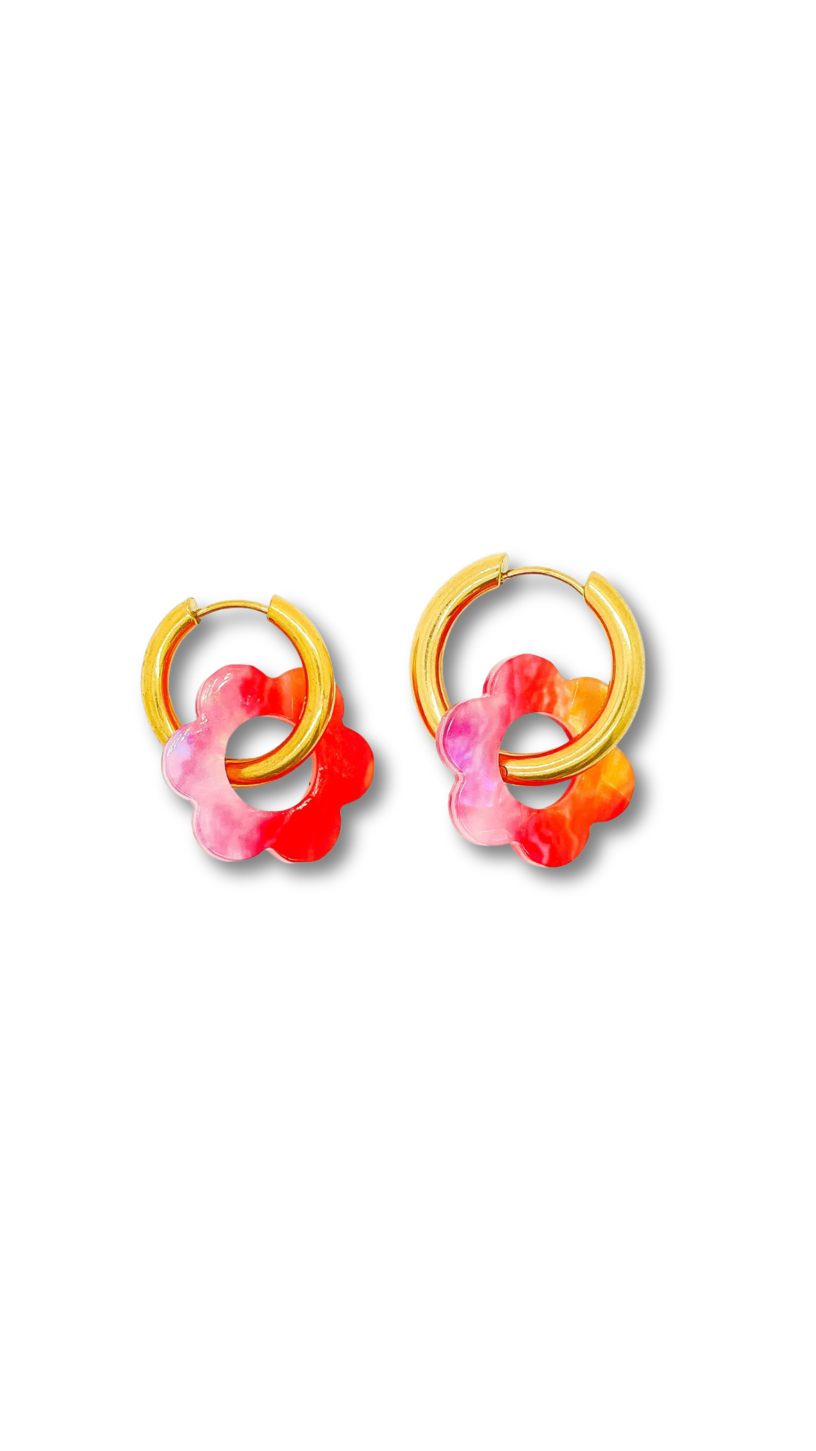 Boucles d'oreilles Flora Nacre