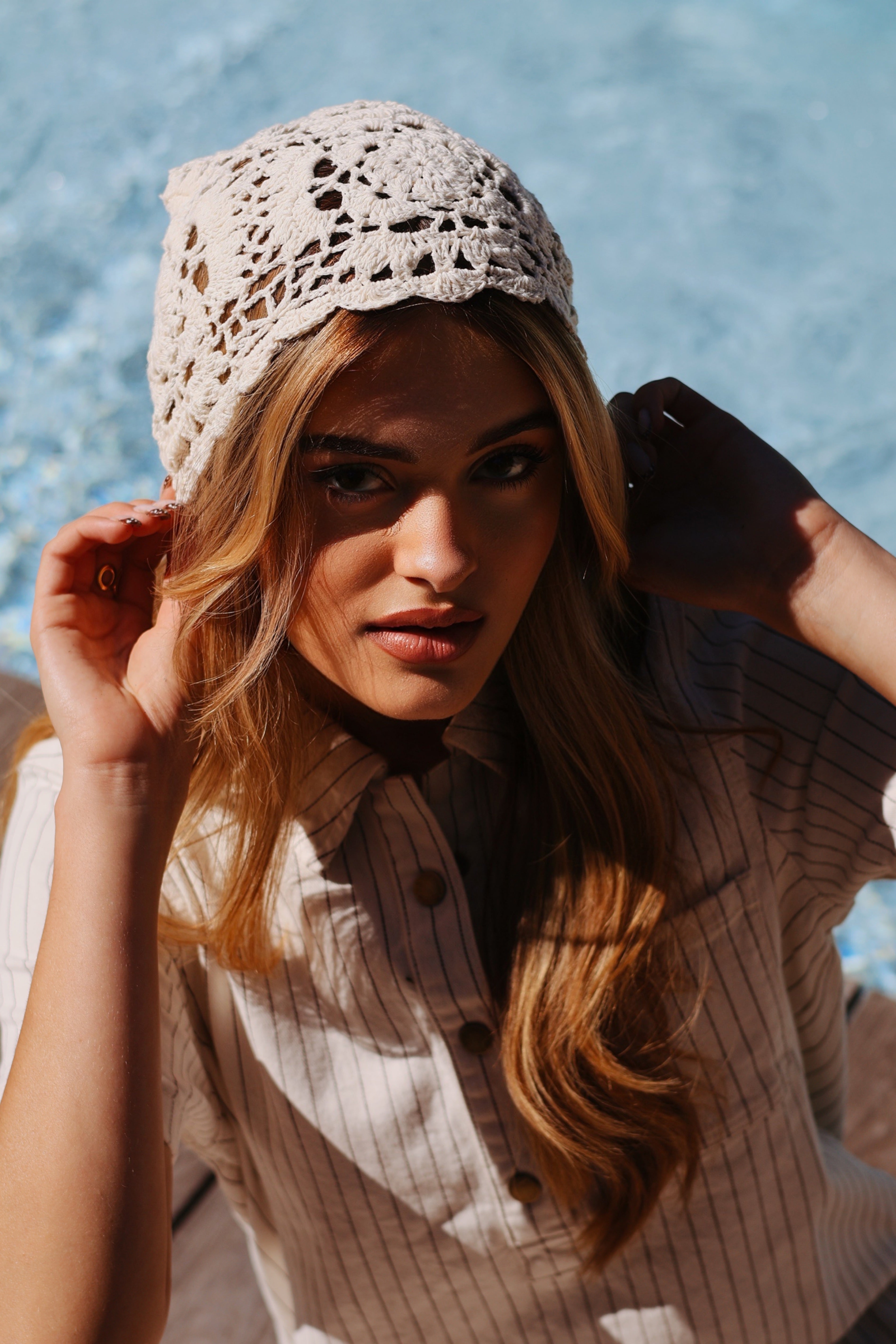 Bonnet crochet été