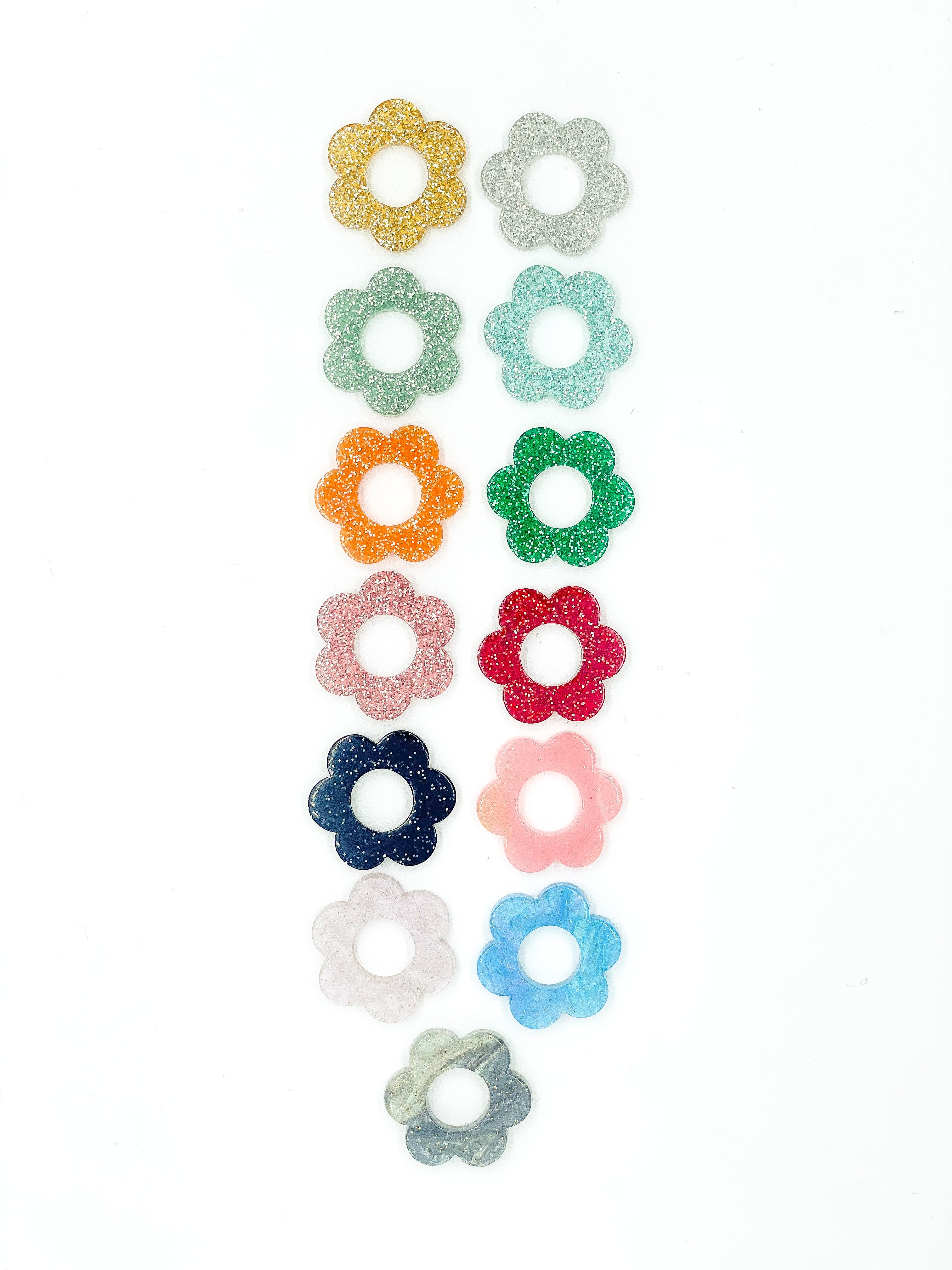 Fleurettes interchangeable pailletées