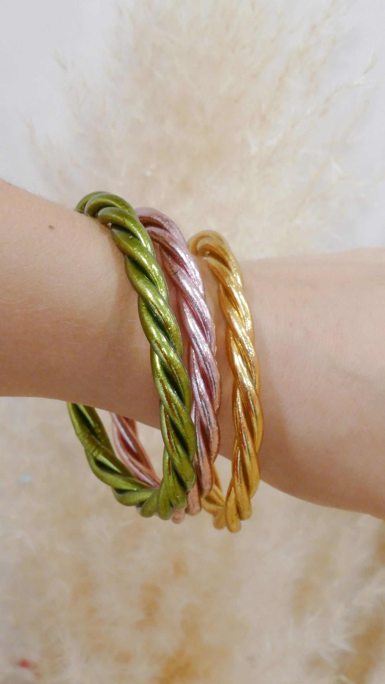 Jonc Bouddhiste tressés - Atelier 628