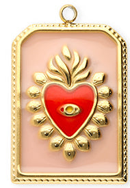 Coeur ex-voto rose