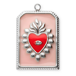 Coeur ex-voto rose