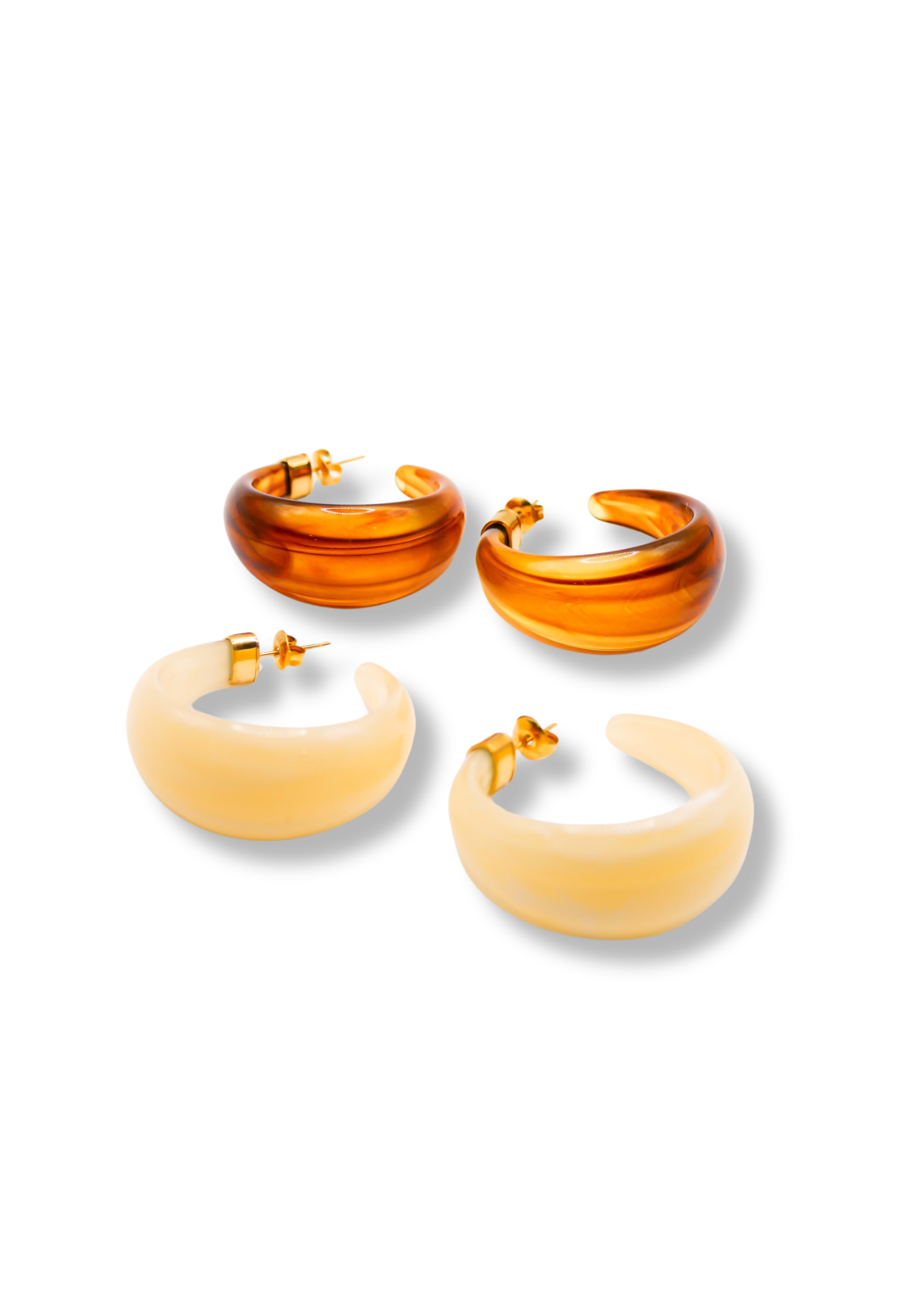 Boucles d’oreilles minimalistes petites créoles bijoux fantaisie moderne