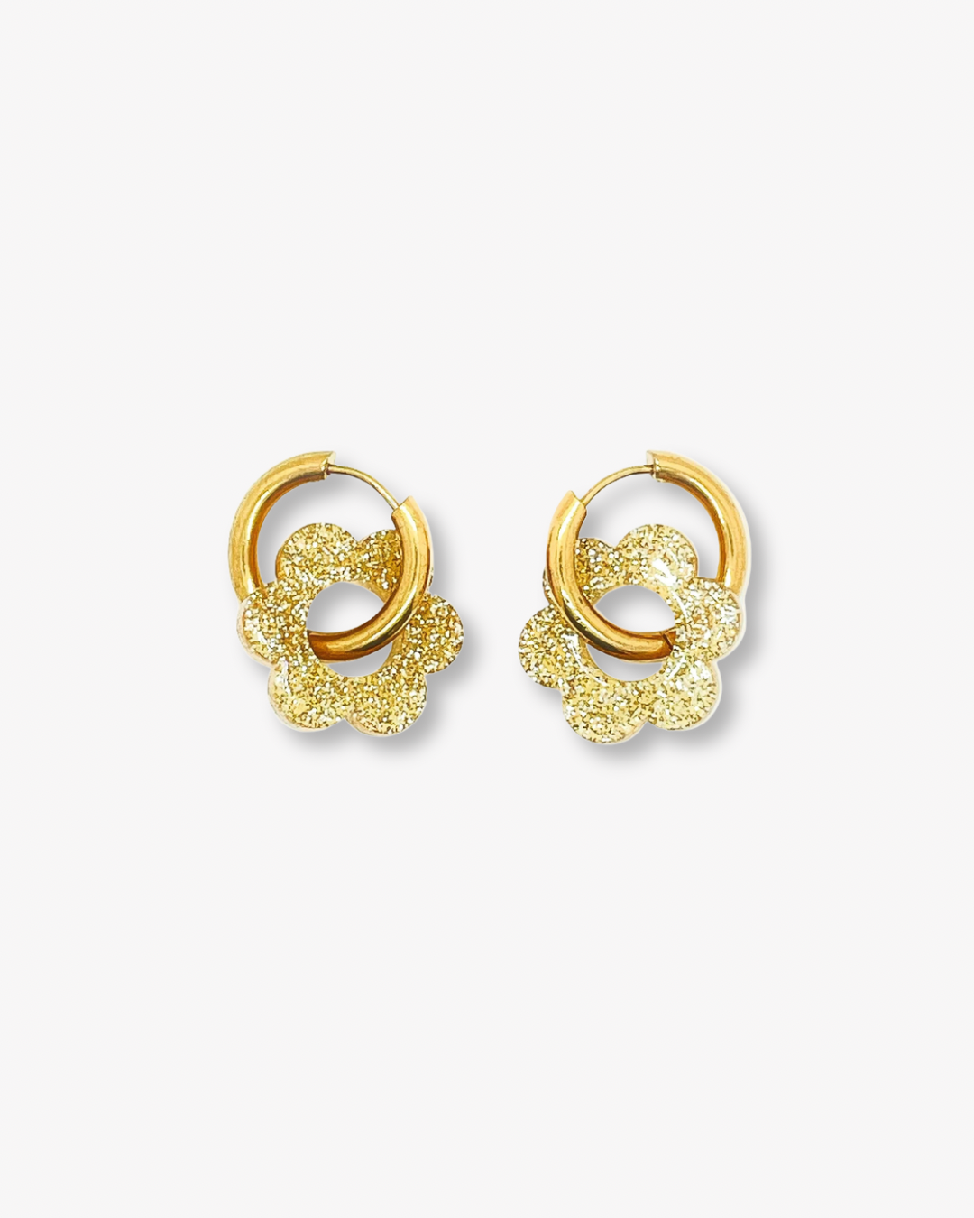 Boucles d’oreilles fleurs interchangeables en acétate