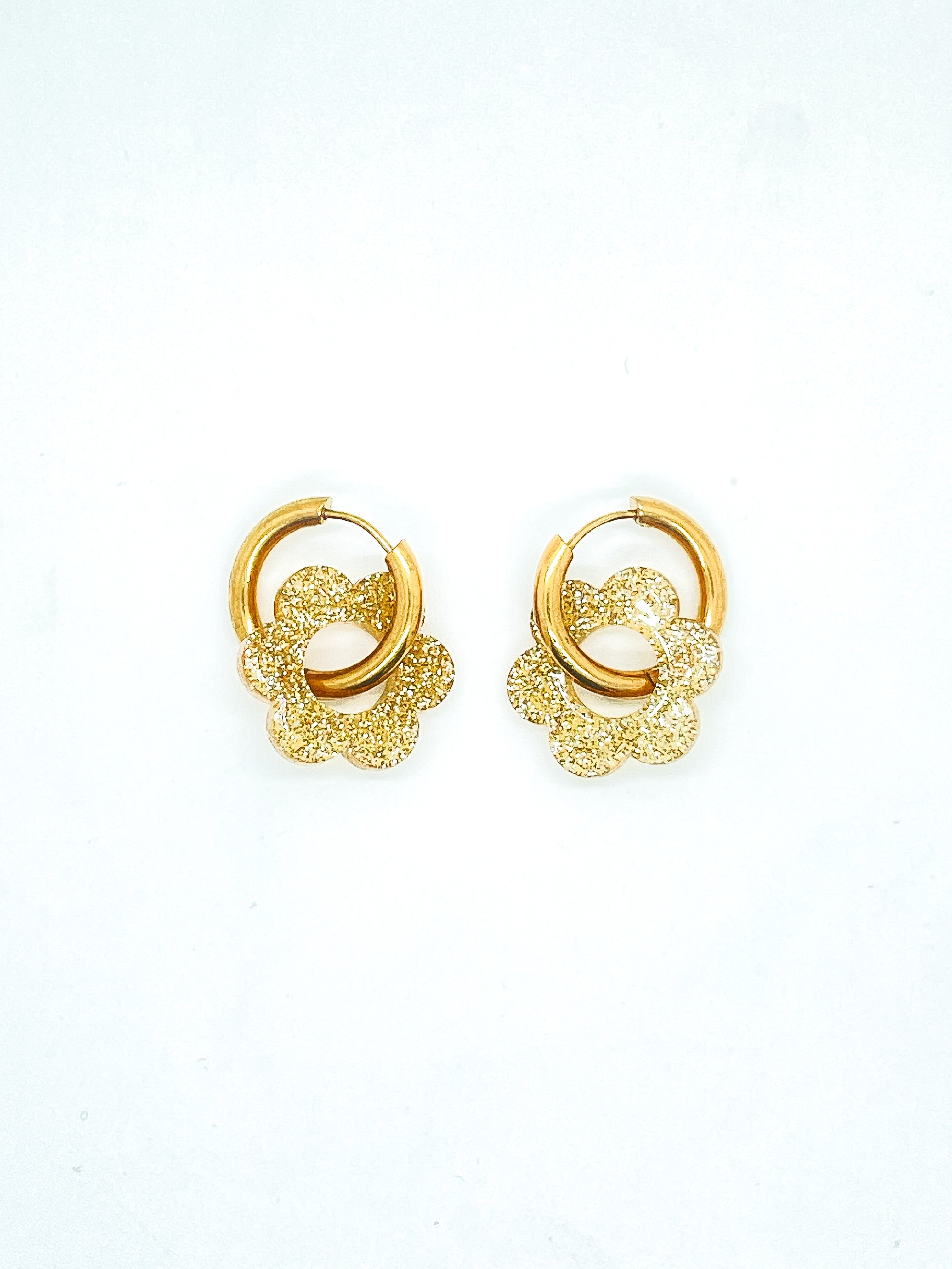 Boucles d'oreilles Flora Paillette