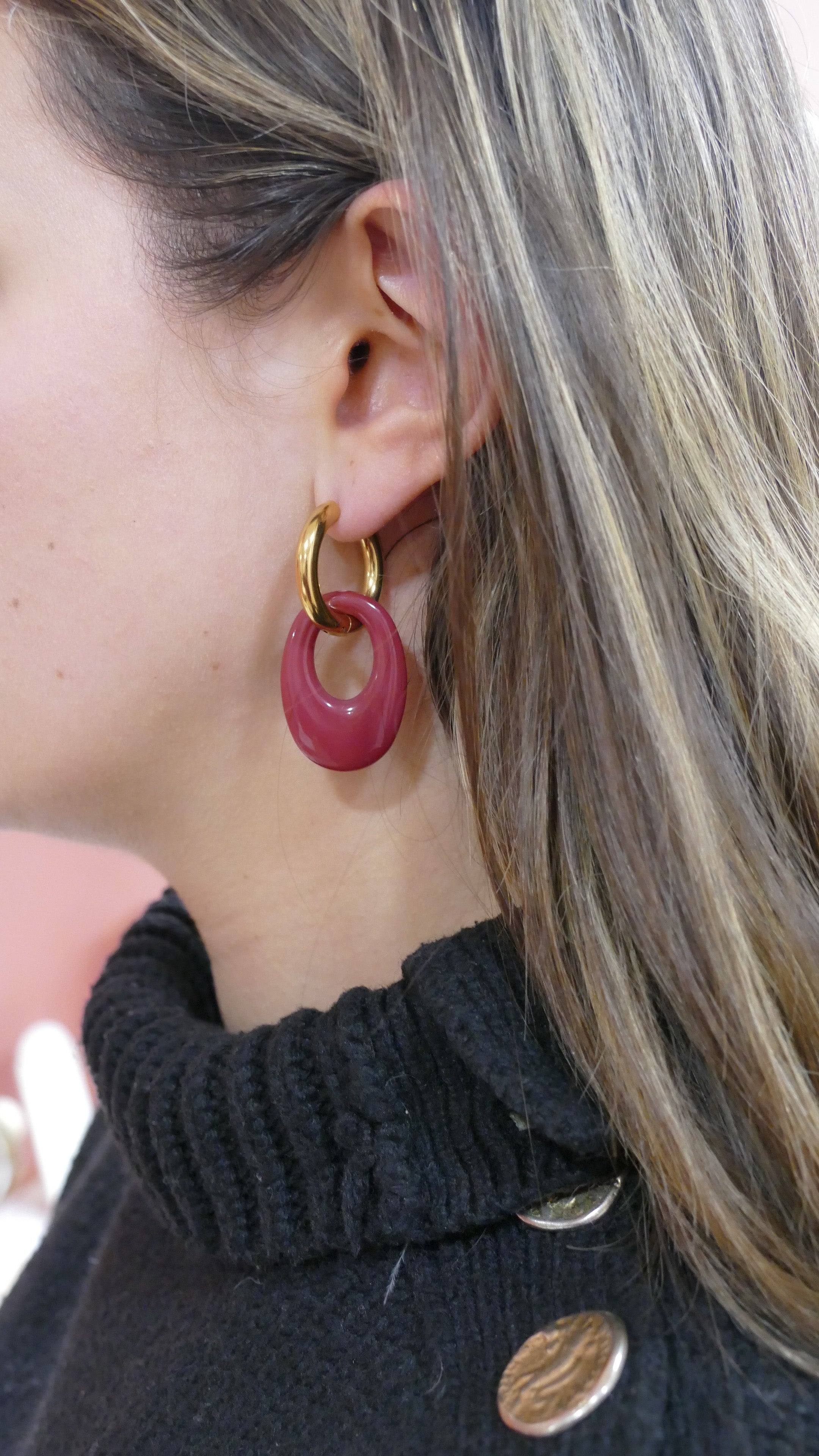 Boucles d'oreilles Ovalette