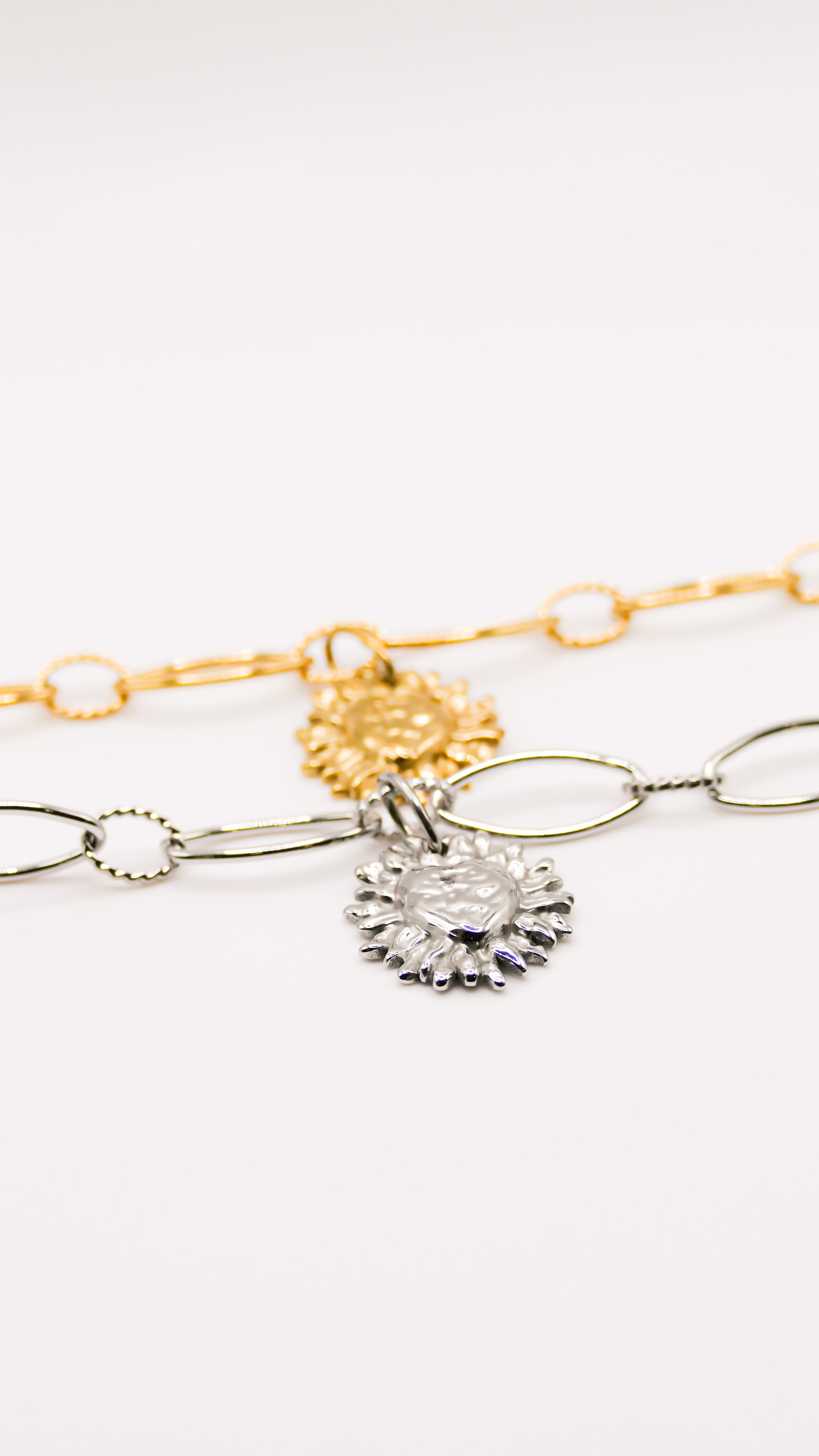 Bracelet coeur acier inoxydable